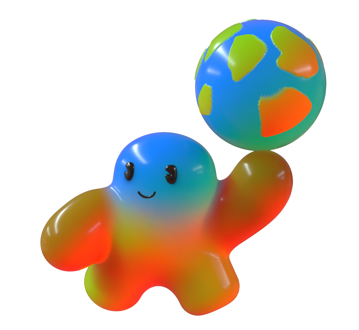 Atlas holding a world